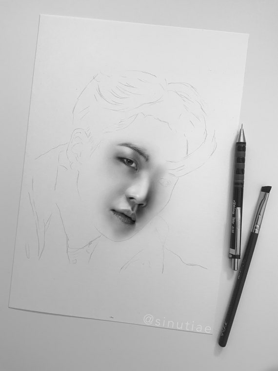 BTS Suga Drawing | How to draw BTS Suga Step by Step easy | Fanart | How to  draw a boy | YouCanDraw - YouTube | Easy drawings, Bts sketch suga, Bts  drawings