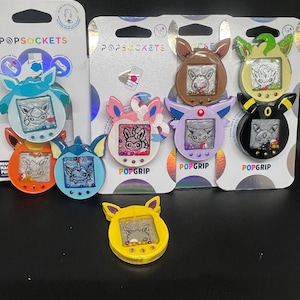 Anime poke eeveelution tomagotchi,popsockets,phonegrip,magsafe  eevee, umbreon, flareon, leafeon, glaceon, vaporeon, espeon, jolteon sylveon