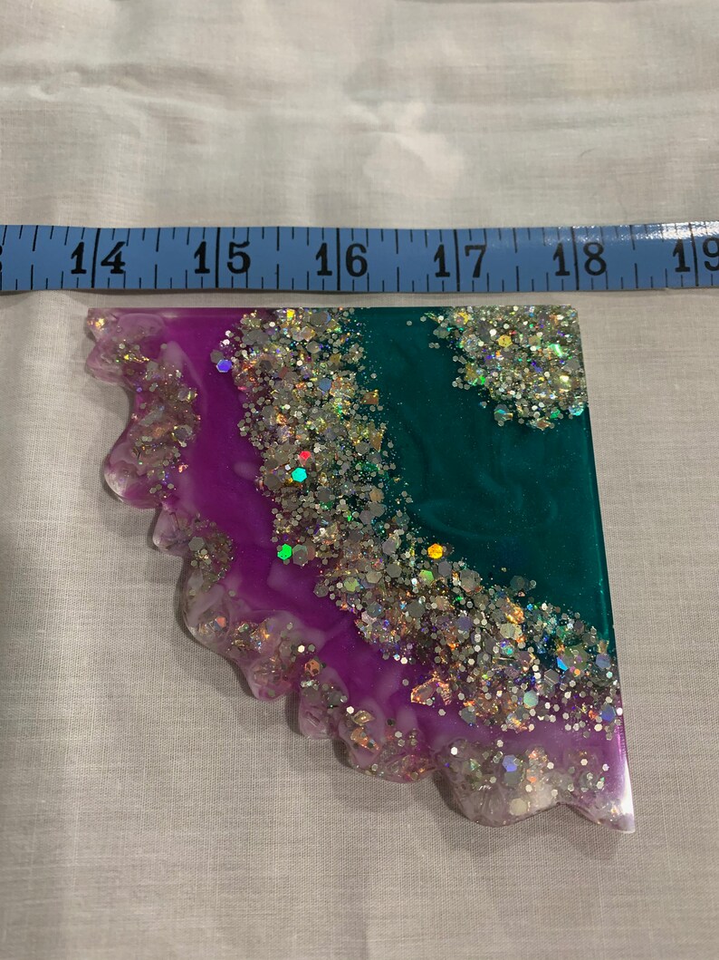 4pc Unique Geode Coaster Set
