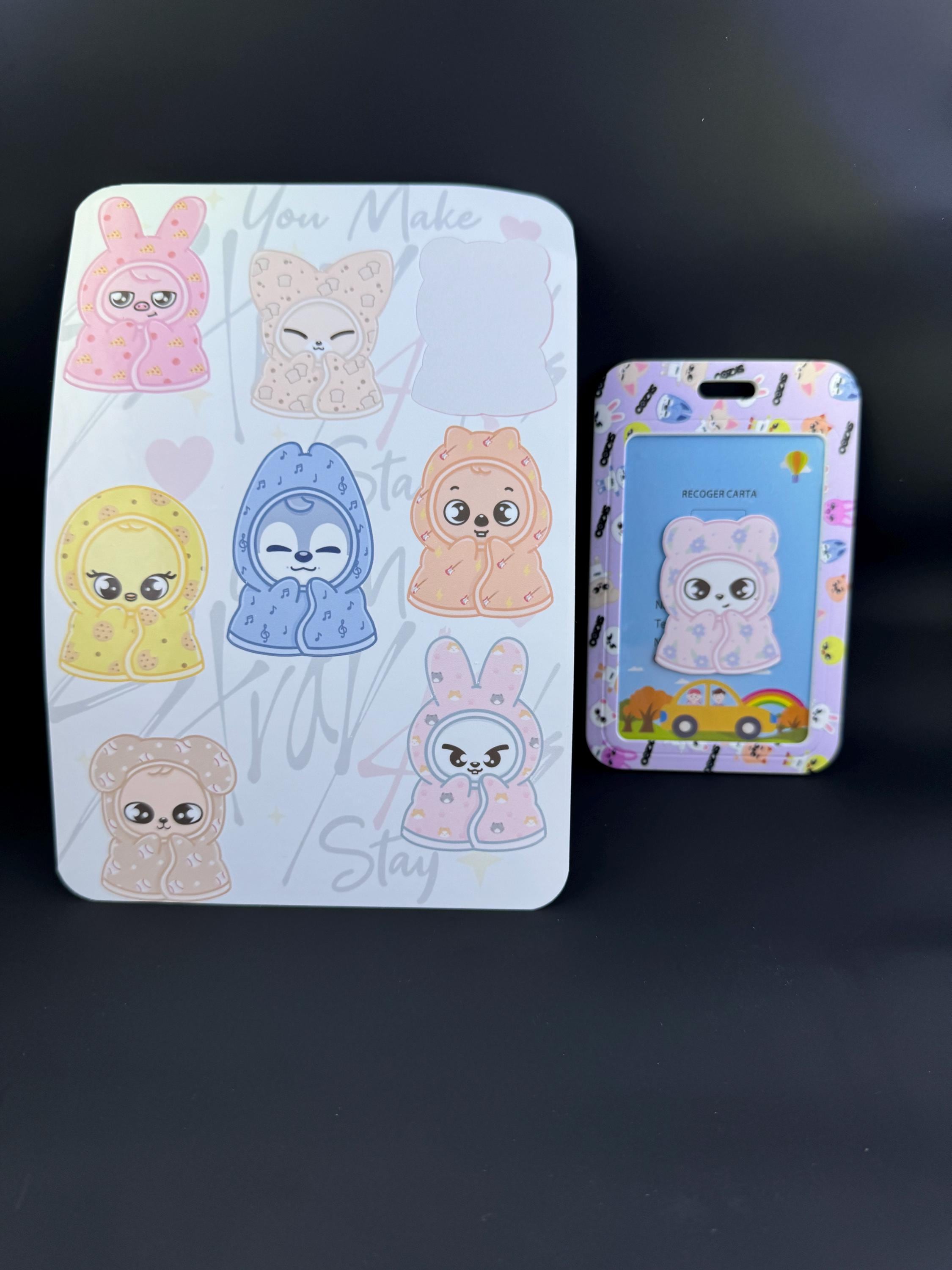 Stray Kids SKZOO Animal Sticker Sheet Onesie | Cute Kpop Character Decals | Perfect for Laptops, Notebooks, and More | Waterproof Vinyl