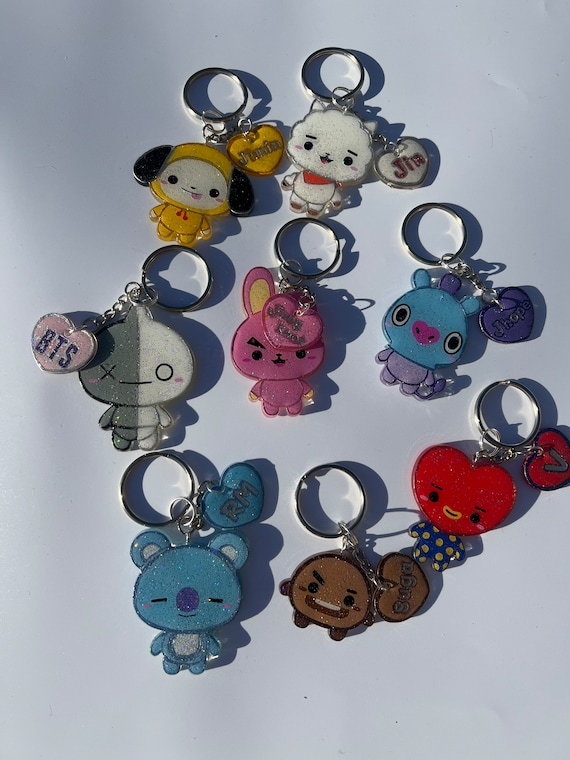 Bt21 Keychains Bts RJ Cookie Chimmy Tata Koya Shooky Etsy