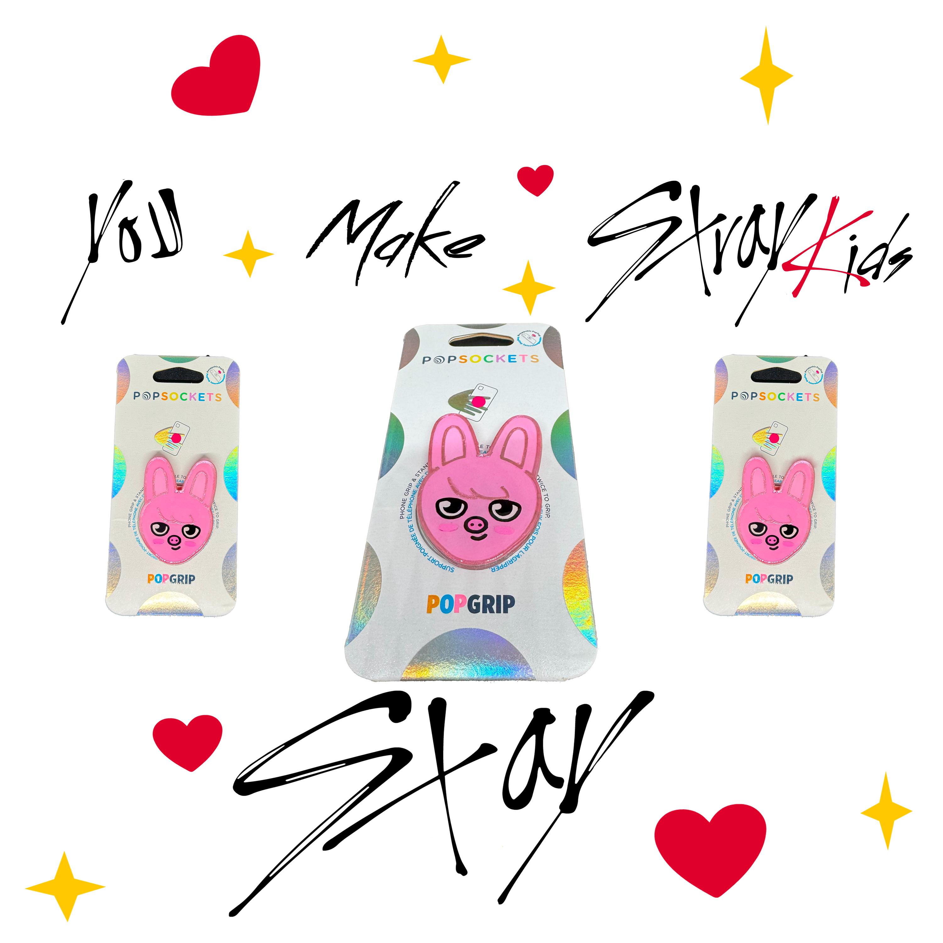 Stray Kids Skzoo Keychain, Badge Reel or Authentic Popsocket