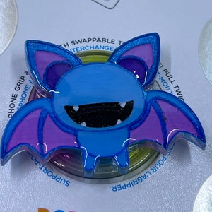 Authentic PopSocket with  anime poke zubat, keychain, badge reel, magsafe, charm, gaming