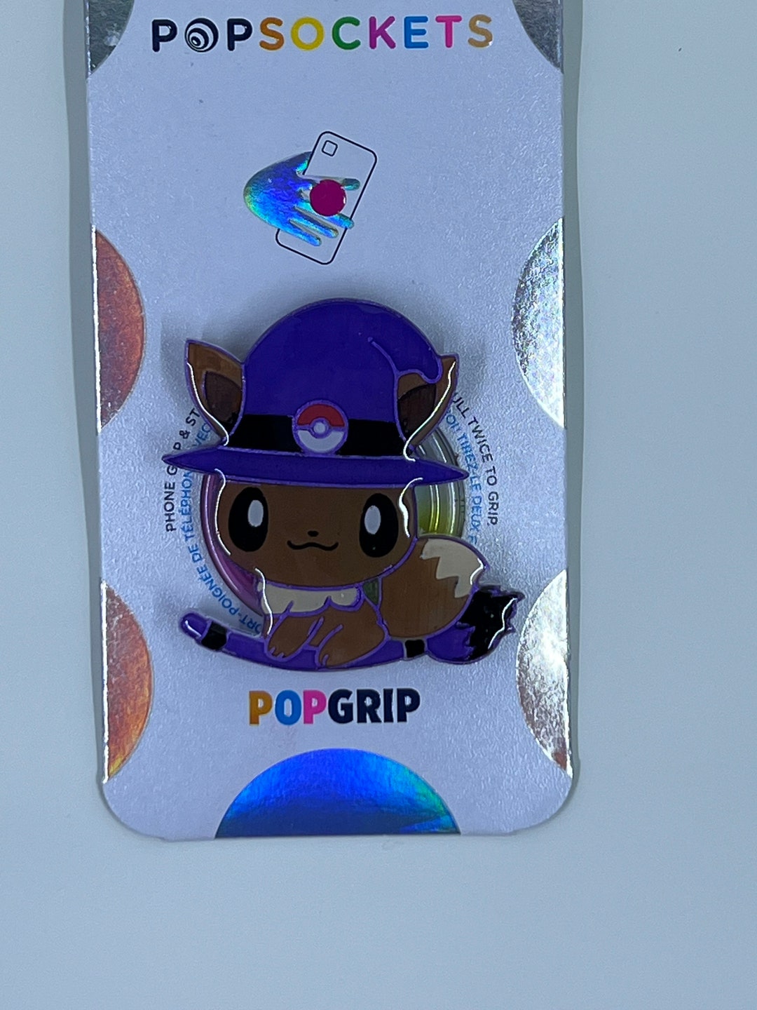 Authentic Popsocket With Anime Poke Eevee, Keychain, Badge Reel ...