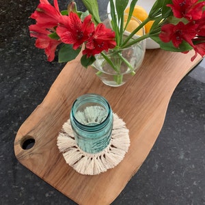 Spiral Macrame Coaster - Set of 4