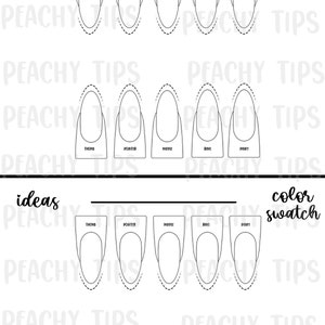Nail Design Template Downloadable/printable Printable/downloadable Nail Design Template Downloadable/printable Printable/downloadable