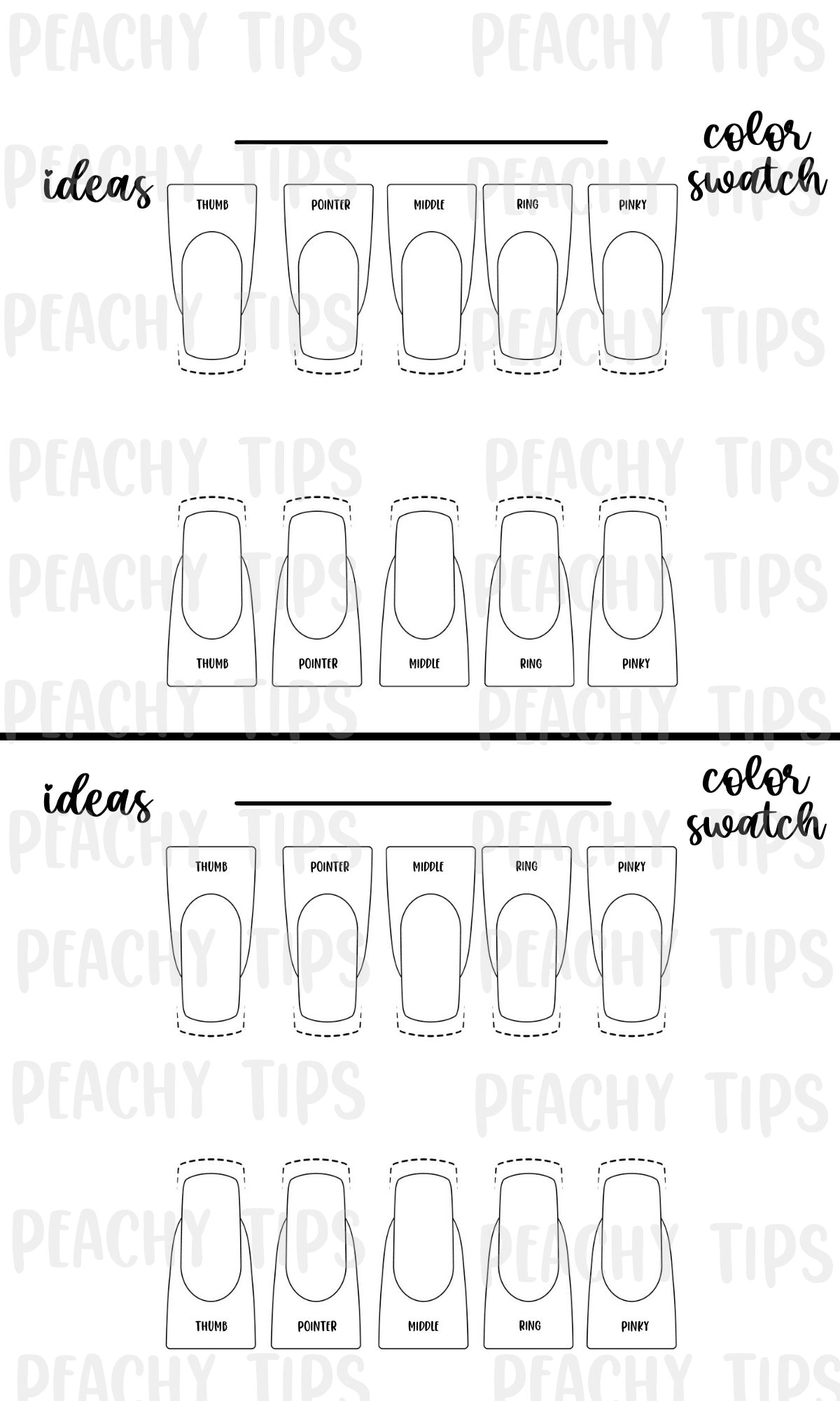 nail-design-template-downloadable-printable-printable-downloadable-template-nail-design-template-kit-ballerina-stiletto-almond-square-etsy