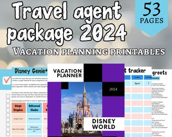 Custom order - WDW 2024 planning printables travel agent package