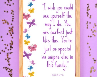 Citazione di Encanto stampabile * famiglia * download digitale * arredamento magico * Mirabel