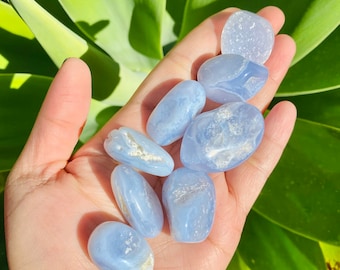 Blue Lace Agate Tumbles, Blue Lace Agate Crystal