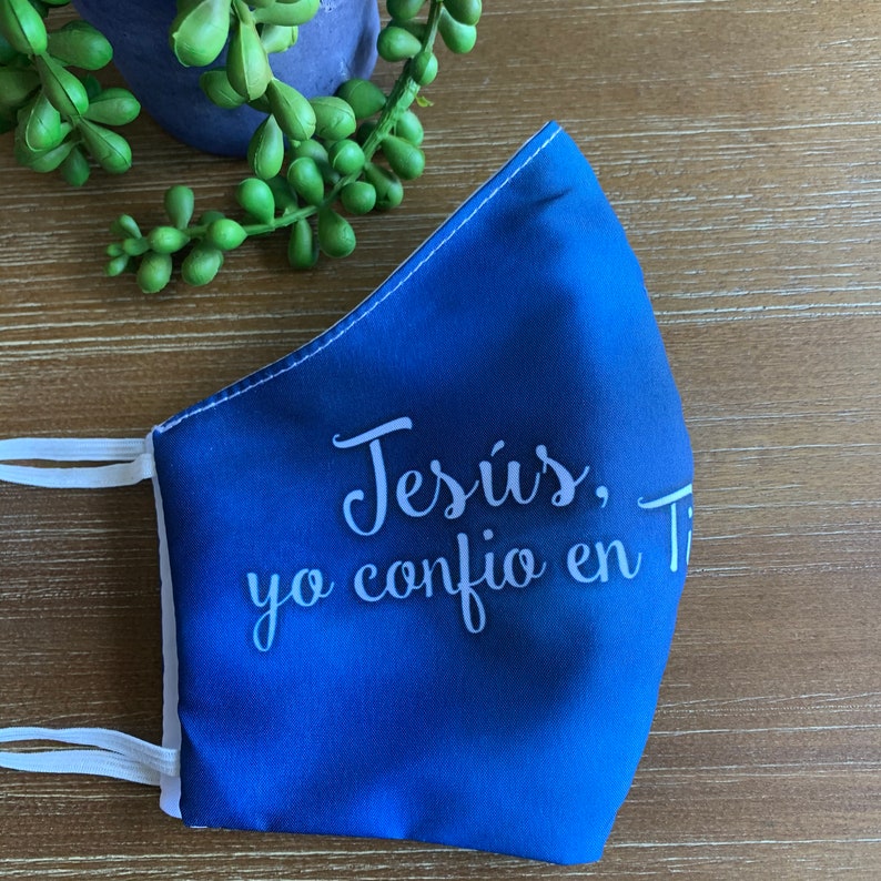 Catholic Face Mask Divine Mercy/ Mascarilla Catolica Divina Etsy