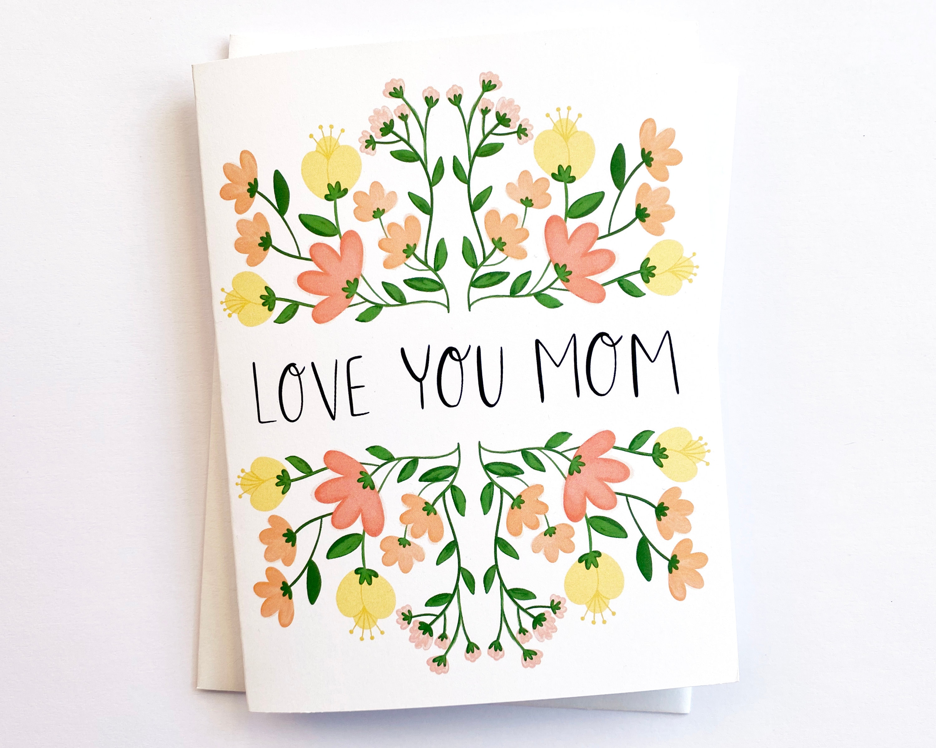 Mothers Day Card Love You Mom Mothers Day Gift Cards-happy - Etsy Hong Kong