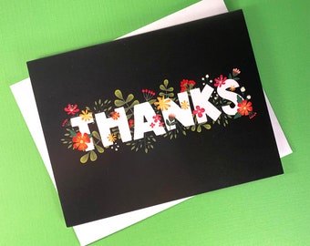 Floral Thank You Cards: Appreciation Note Card Set