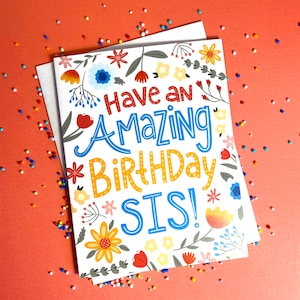 Tarjeta de cumpleaños de hermana, tarjeta de cumpleaños para hermana, cumpleaños de hermana, tarjeta de hermana feliz cumpleaños, tarjeta de cumpleaños hermana, cumpleaños de cuñada