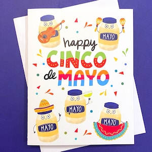 Happy Cinco De Mayo Card, cadeaux cinco de mayo, cinco de mayo drôle, cartes de voeux cinco de mayo
