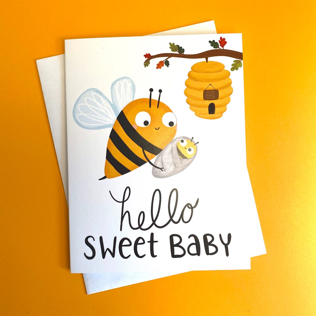 thumbnail image 2 of Honey Bee Wishes For Baby Cards - 24 Count 2 of 12