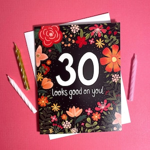 30th Birthday Card for her, happy 30th birthday gifts for women, 30 years old gifts, 30 birthday girl gift, best friend 30th bday gift