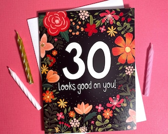 30th Birthday Card: Gift for 30 year old