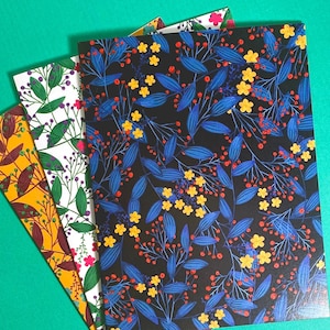 Cartes de correspondance vierges, cartes de correspondance de fleurs, cartes de correspondance florales avec ensembles d'enveloppes, papeterie florale avec enveloppes, cartes de correspondance vierges, cartes de correspondance mignonnes