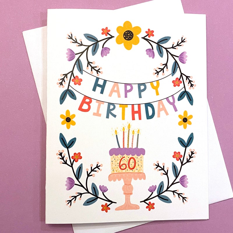 Happy 60th Birthday Printable - Etsy