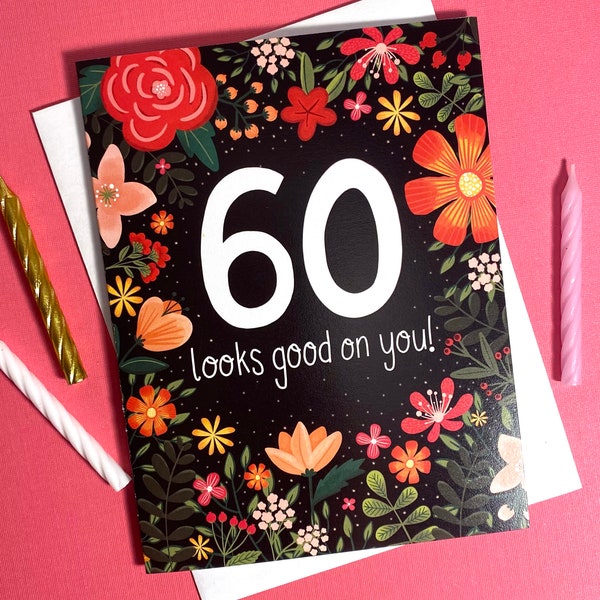 60th Birthday Card, 60th Birthday Gifts for Women, 60th Birthday Cards for Women, 60th Birthday Card Mom, 60 Birthday Card, for her