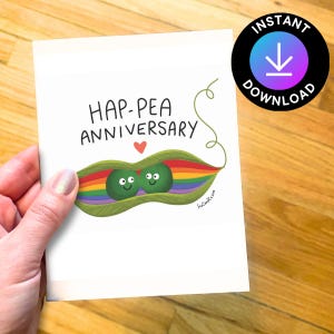 Cartão de aniversário LGBT para impressão digital, cartão de aniversário gay, cartão de aniversário lésbico, cartão de aniversário para download