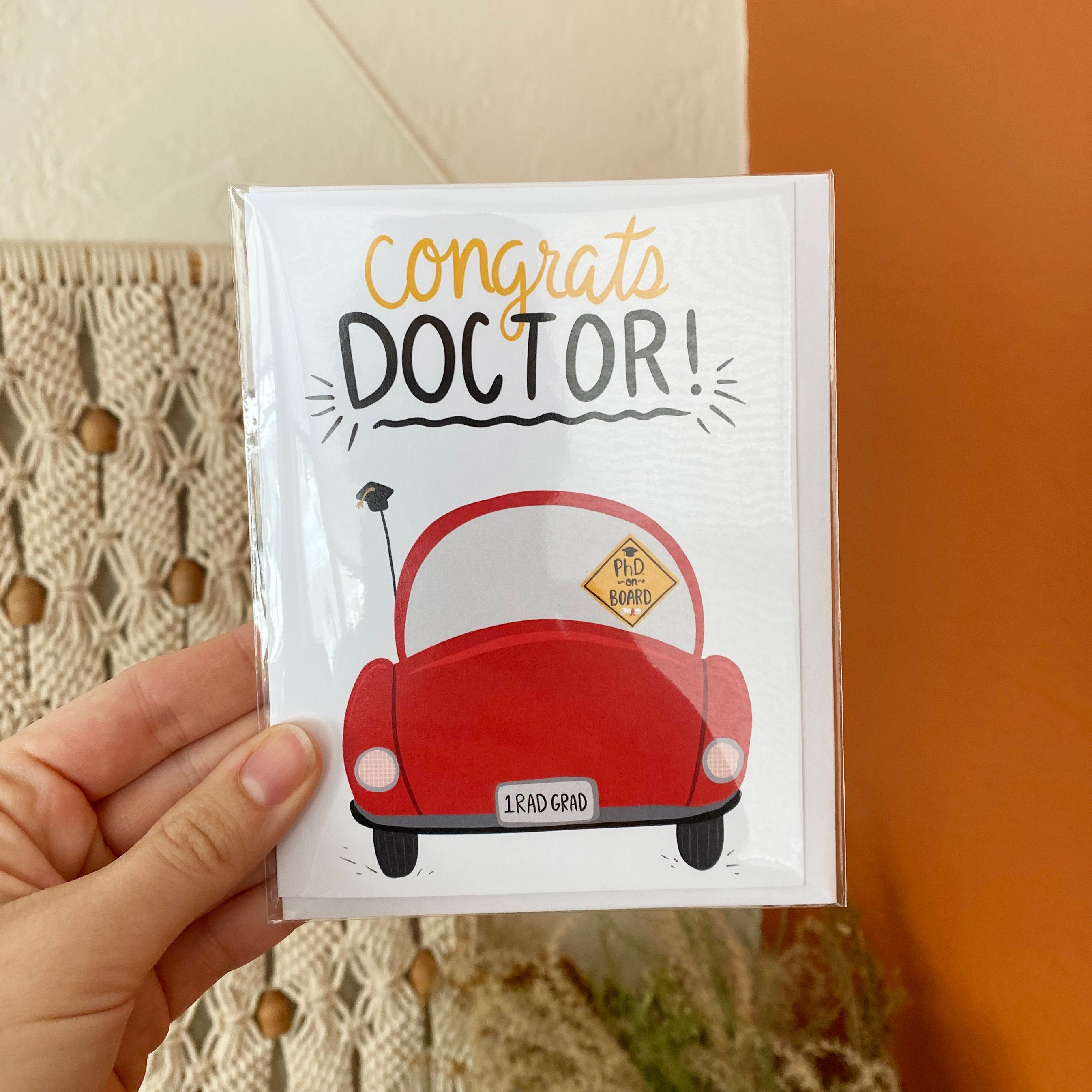 Phd Graduation Card Phd Graduation Gift Graduate Degree Etsy