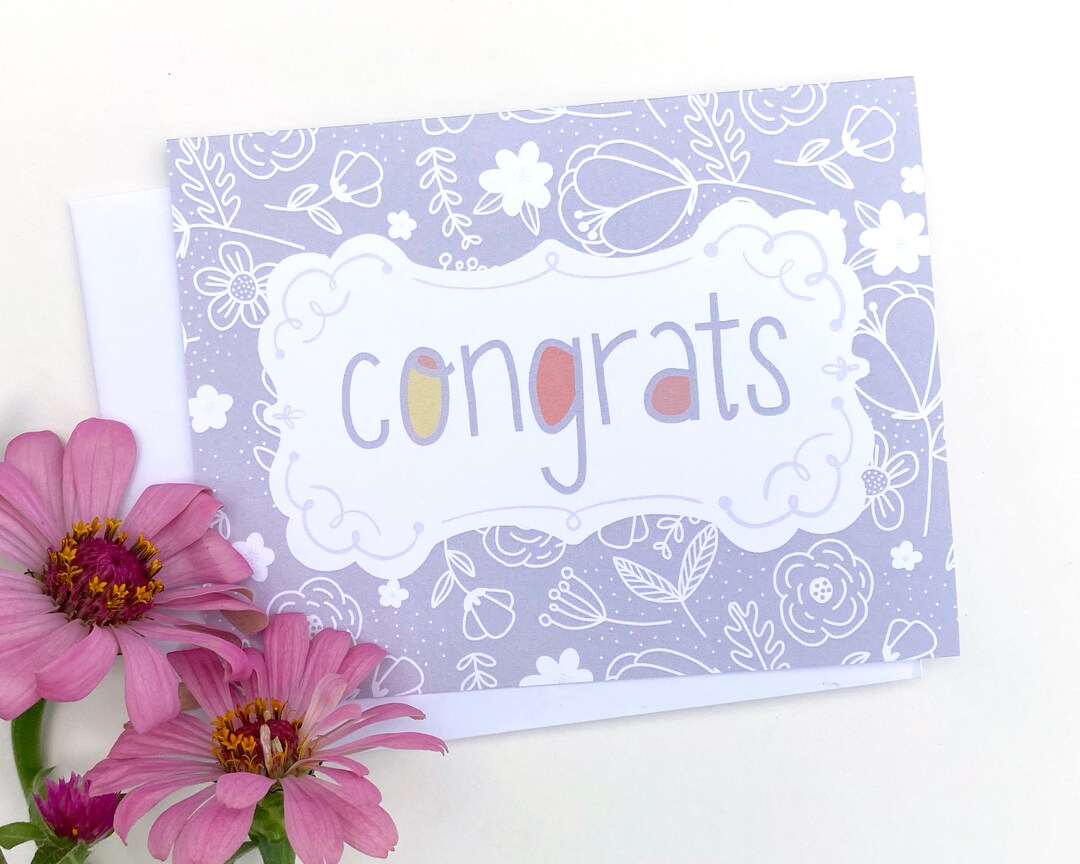 Bridal Shower Card, Wedding Card, Congrats Engagement, Wedding Day