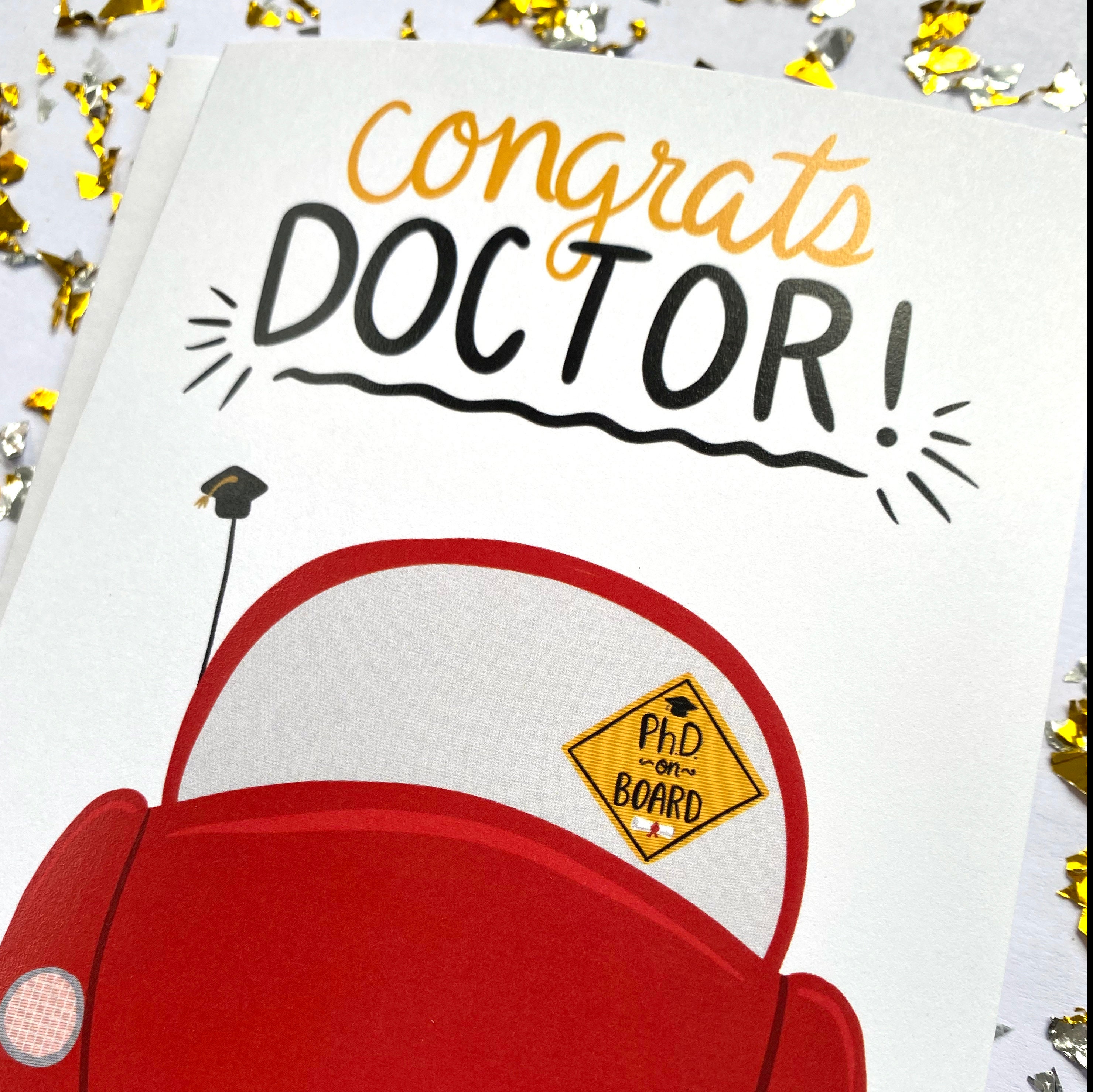 Phd Graduation Card Phd Graduation Gift Graduate Degree Etsy