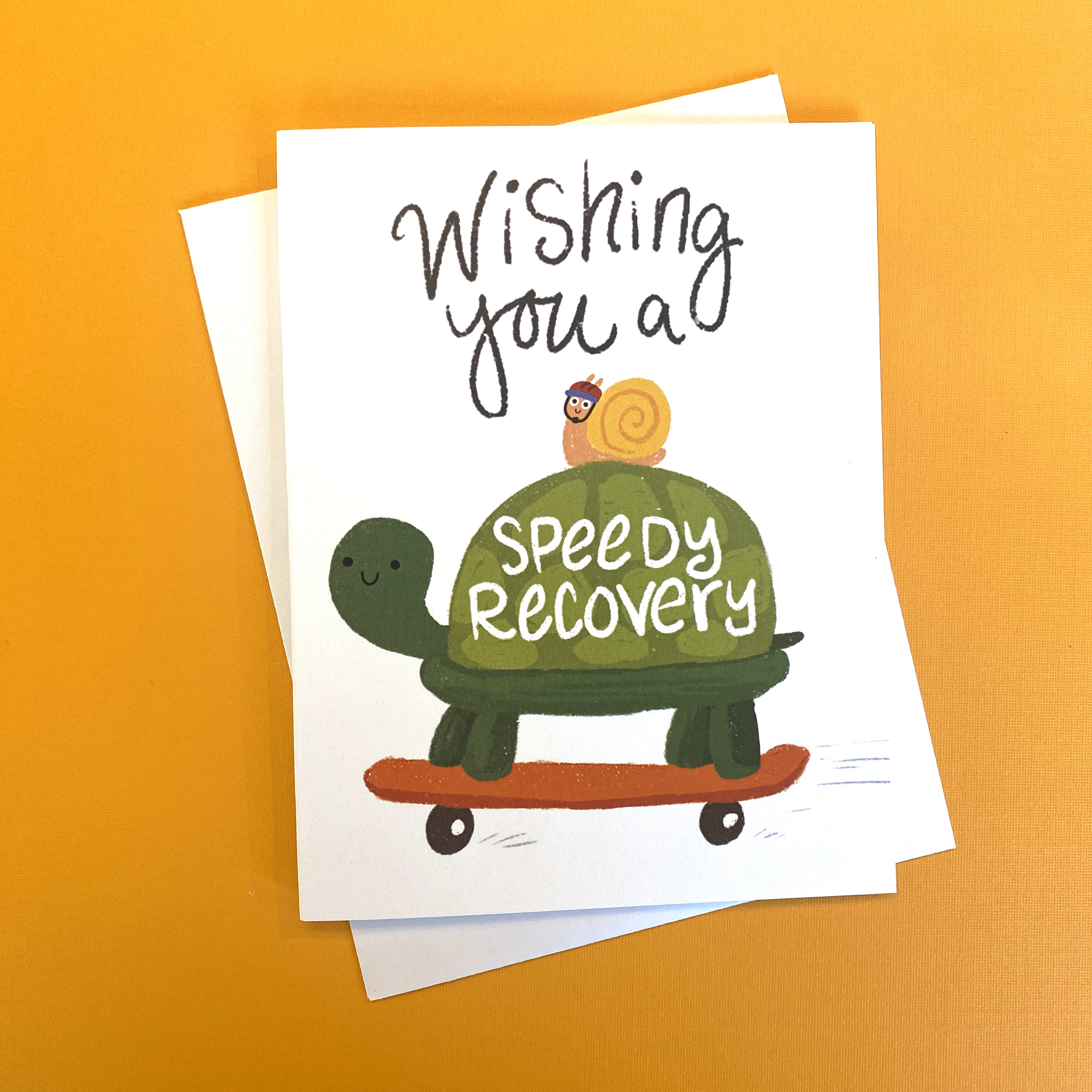 Funny Turtle Get Well Card: Speedy Recovery Post-surgery Gift - Etsy