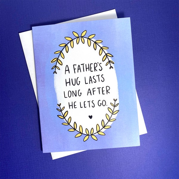 Loss of Father Sympathy Card, Death Anniversary Dad, Loss of Dad Card, Funeral Card, Condolence Card, Bereavement Gift, Death of Father