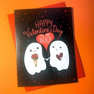 Geist-Valentinstagskarte, Valentine Boo, gruselige Liebeskarte, Du bist mein Boo-Valentinstagskarte, Geister-Liebeskarte, Valentinstagskarte für Freund