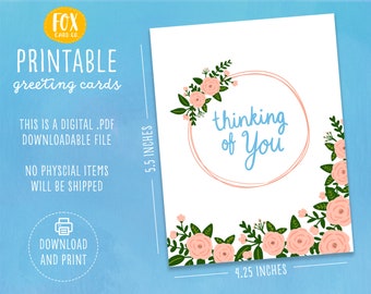 Thinking of You Printable Card, Sympathy Card Printable, Sympathy Card, Condolence Card, Printable Thinking of You Card, Loss Card, loss