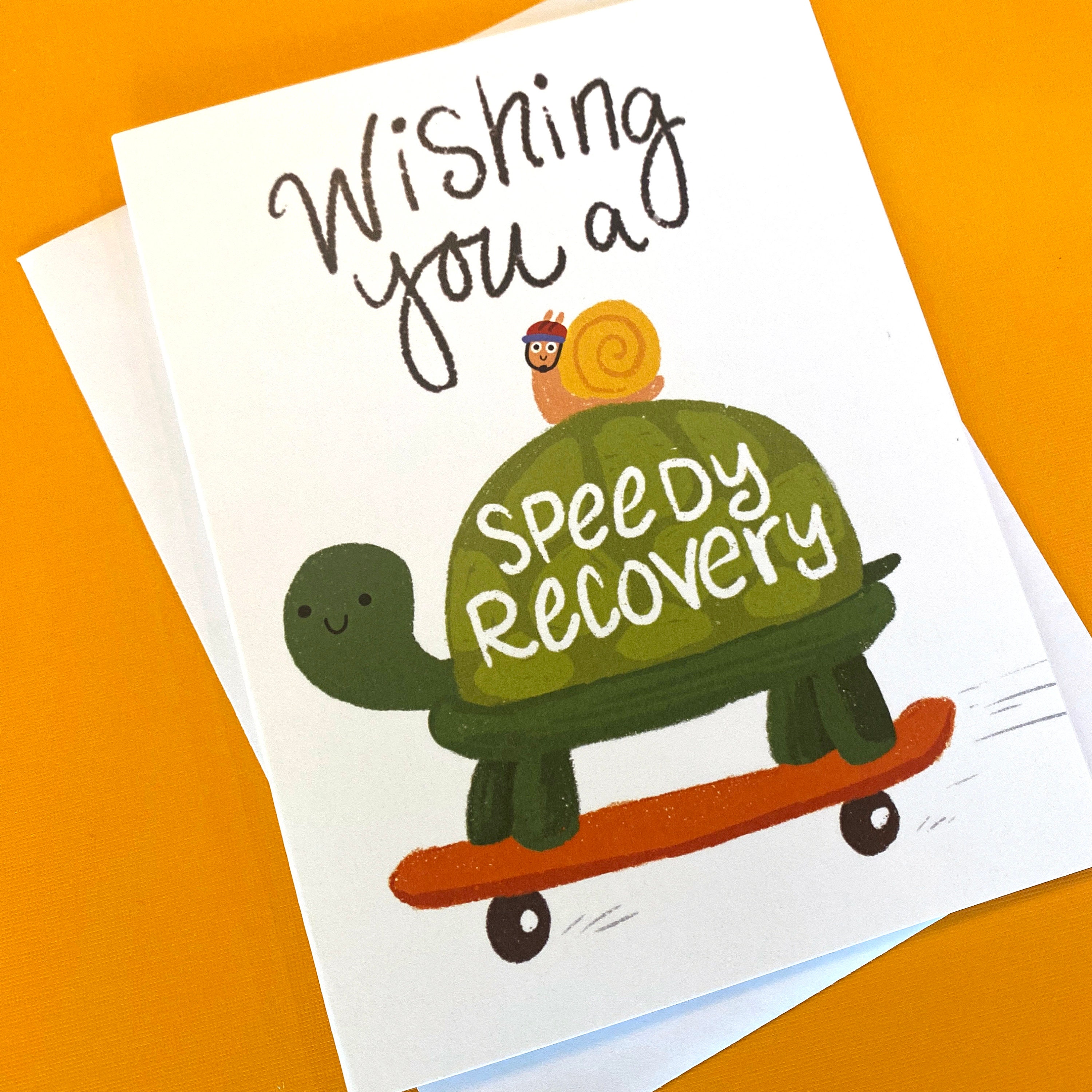 Funny Turtle Get Well Card: Speedy Recovery Post-surgery Gift - Etsy
