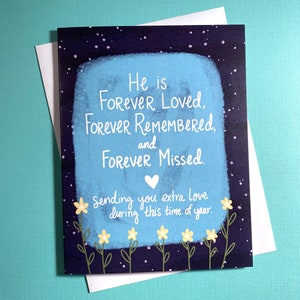 Aniversario de muerte, primer día del padre sin papá, aniversario de la pérdida del padre, pérdida del hijo, pérdida del esposo, tarjeta de condolencias para papá