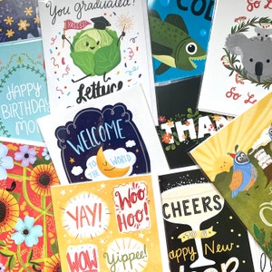 Choose your own bundle of cards, Pick any 10 greeting cards, Greeting card variety pack, Greeting Card Assortment