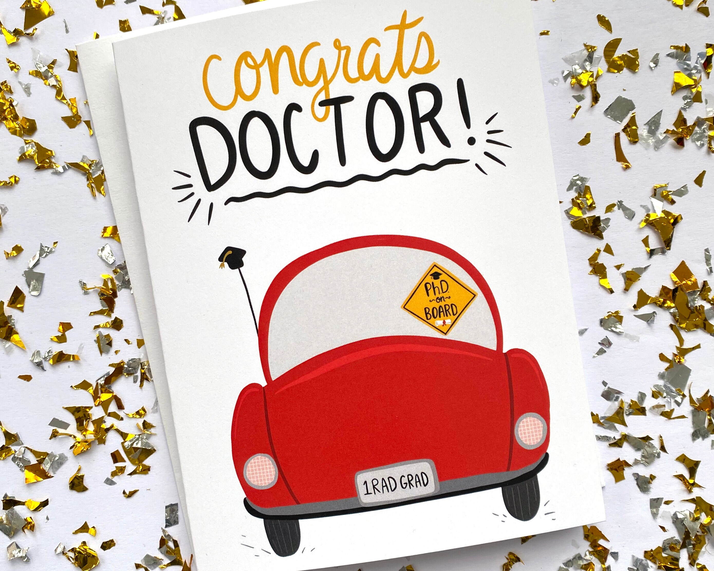 Phd Graduation Card Phd Graduation Gift Graduate Degree Etsy