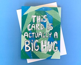 Sending Hugs Card: Thinking of You Greeting