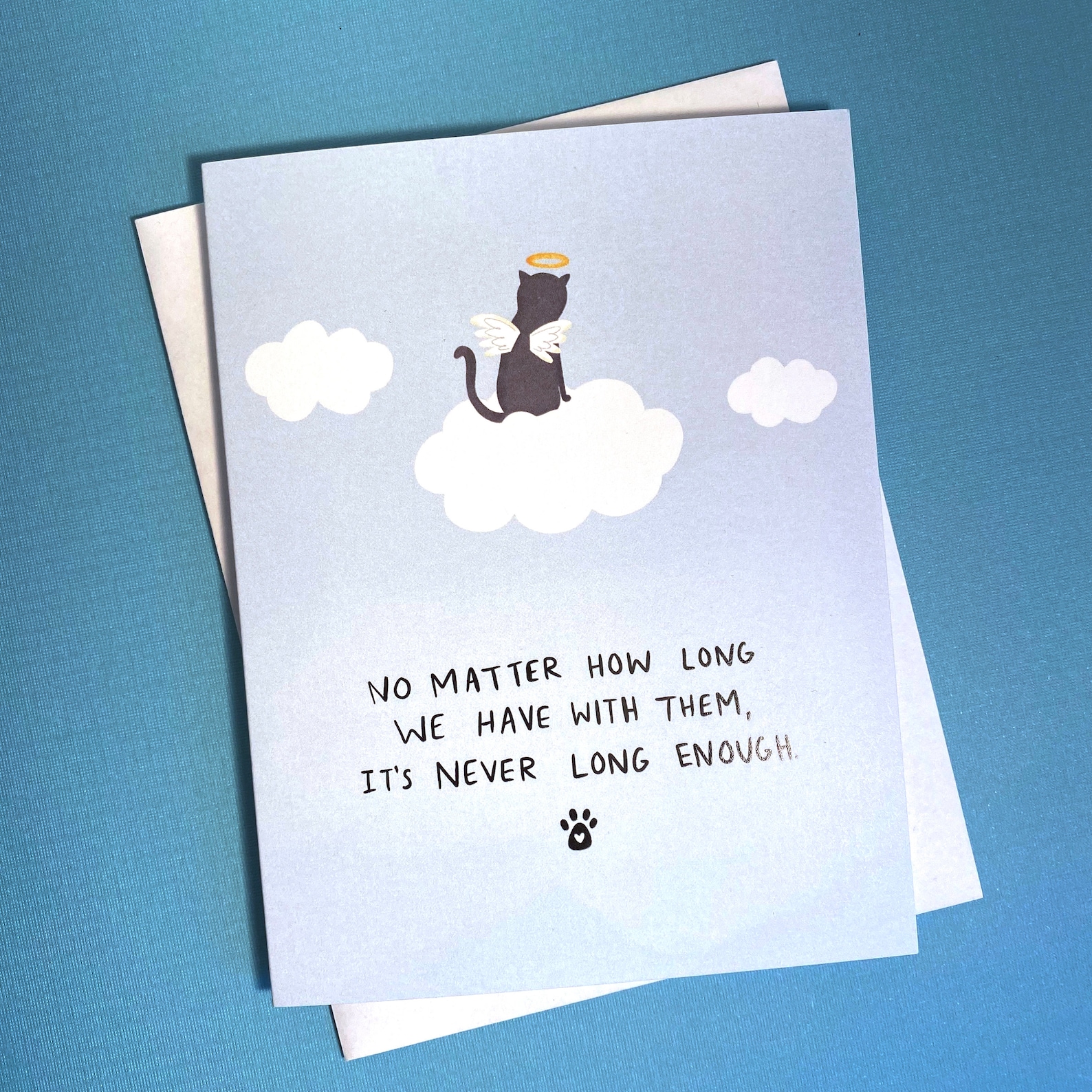 Loss of Cat Card, Cat Bereavement, Cat Sympathy Card, Cat Condolences