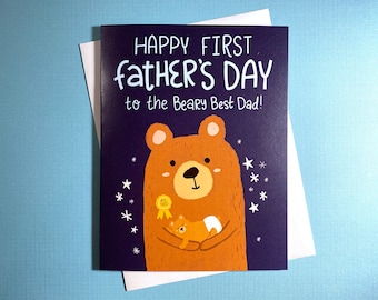 First Fathers Day Card, New Dad Gift