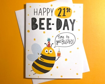 21st birthday card: gift for 21 year old birthday