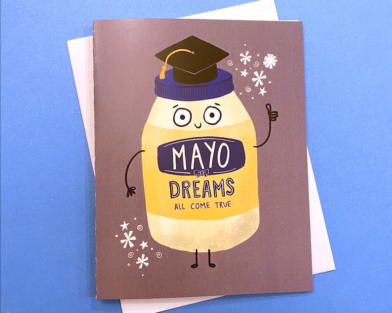 Funny Graduation Card: Mayo Dreams Greeting Card image 1
