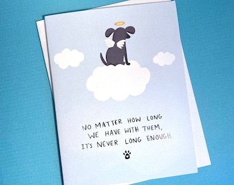 Loss of Dog Card, Dog Bereavement, Dog Sympathy Card, Dog Condolences Card, Dog Memorial Card, Anniversary of Dog Loss Card, Pet Loss Card