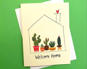 New Home Greeting Card, Welcome Home Card, Happy New Home Card, Congrats New Home Card, new house card, first home card, new homeowner card