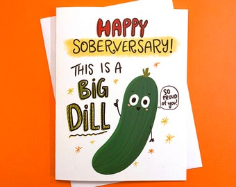 Sobriety Card, Sobriety Gifts, Recovery Gifts, Sober Gifts, Soberversary, Sober Card, Sober Anniversary Card, Recovery Card, One Year Sober