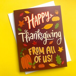 Zakelijke Thanksgiving-kaarten bulk, Happy Thanksgiving From Us-kaart, leuke Thanksgiving-kaartenset, zakelijke Thanksgiving-kaarten voor klant