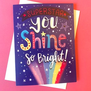 Dance Recital Cards, Dancer Gift, Card For Dancer, You Shine So Bright, Dance Greeting Card, Ballet Gift, Dance Recital Gift for Girls