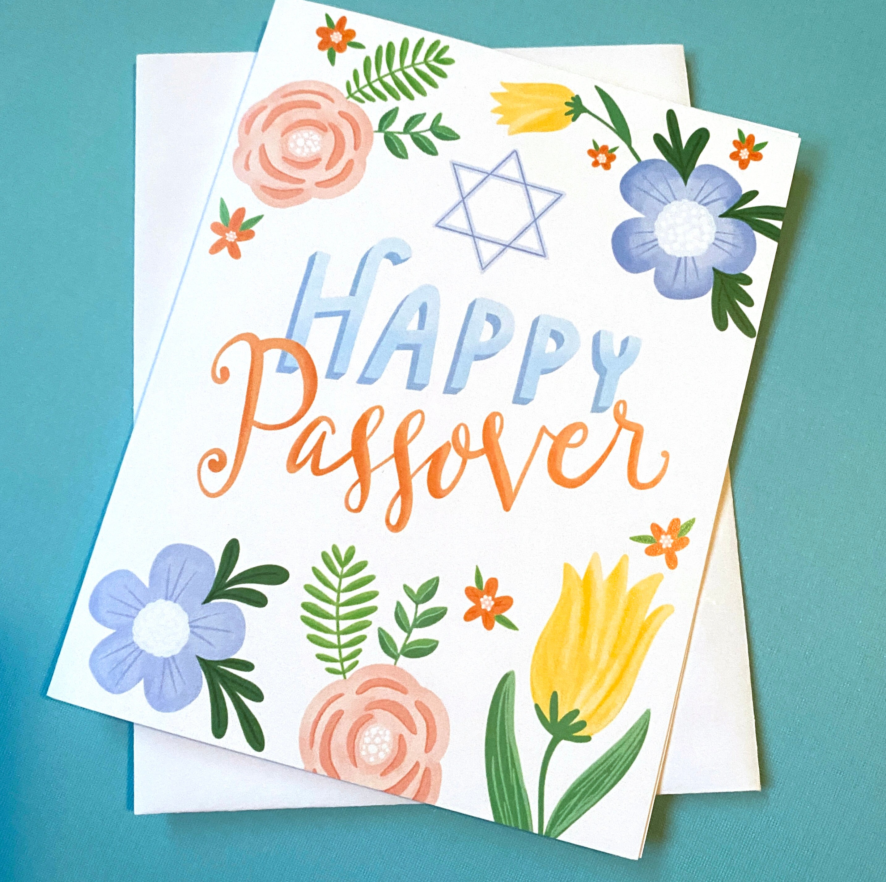 Happy Passover Card: Jewish Holiday Greeting Cards - Etsy