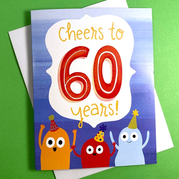 60th Birthday Card, 60th Birthday Gift, 60th Birthday Card for Men, 60 Birthday Card, Funny 60th Birthday Card, Happy 60th