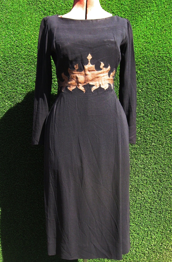 true vintage 40's gabardine PEGGY HUNT unique nude